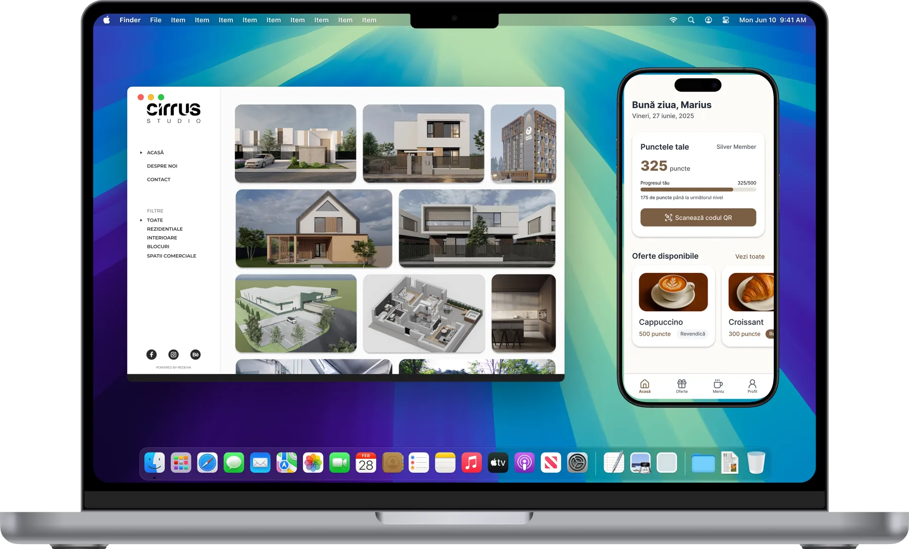 Laptop Macbook cu design-uri si aplicatii personalizate