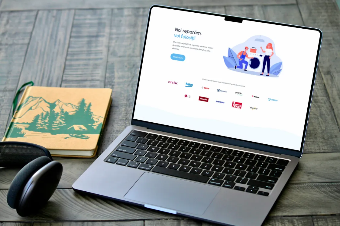 Reparații Electrocasnice Timișoara - Website realizat pentru o companie de reparații electrocasnice.